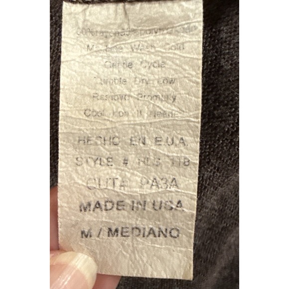 Brown Maxi Skirt Medium (6-8) Jersey Knit High Low Hem USA Capsule Basic Boho‎ - Picture 12 of 13